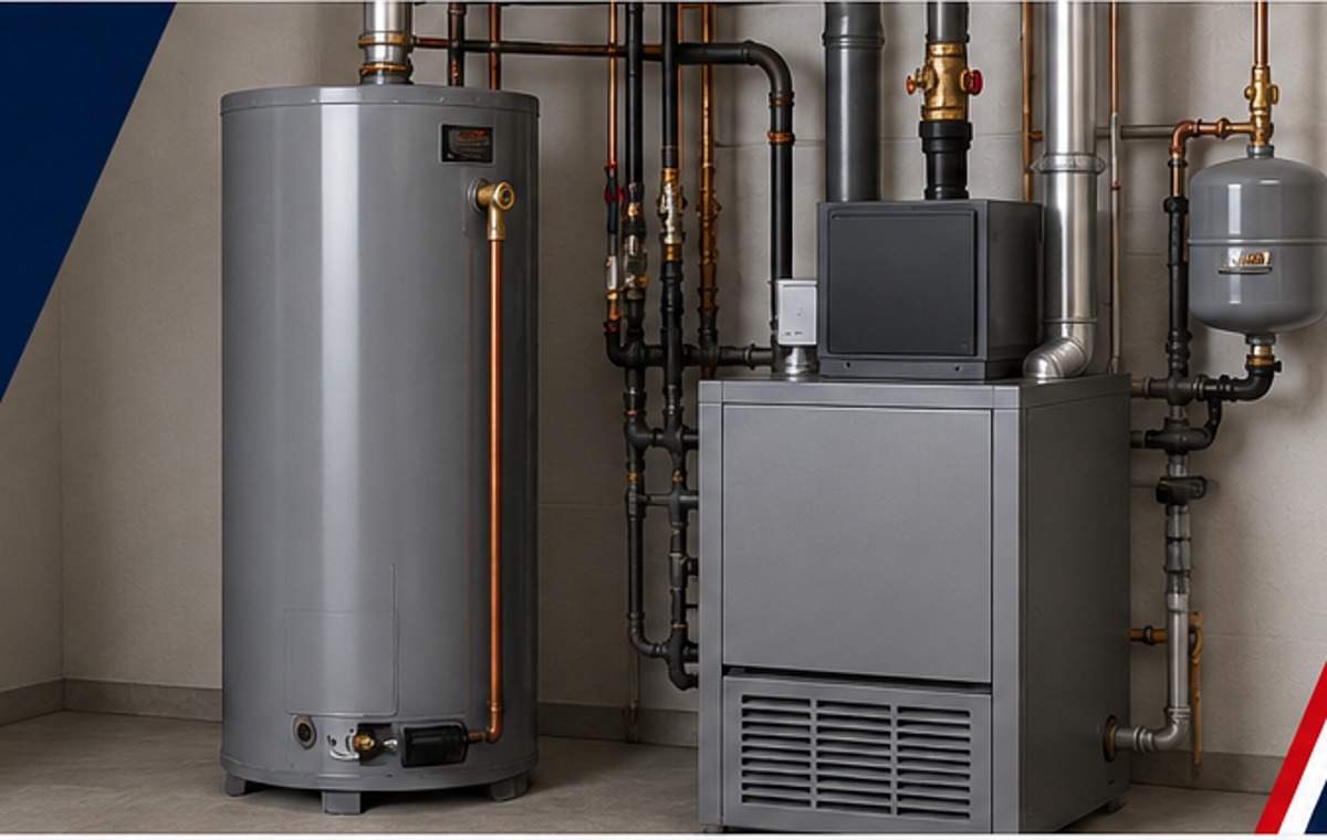 Clean residential mechanical room